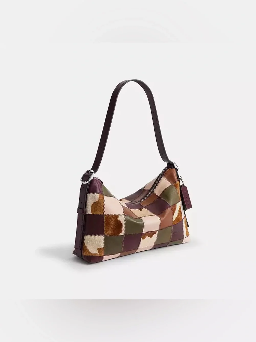 New! SOLDOUT COACH Coachtopia Alter/Ego Slouchy Shoulder Bag Merlot Olive Cow